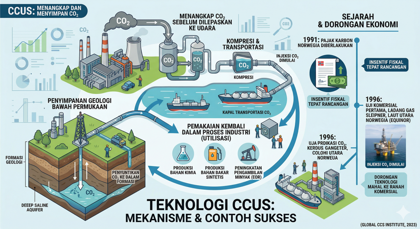 Mengisi Ruang Fiskal Carbon Capture, Utilisation, and Storage (CCUS) Pasca Perpres 14/2024