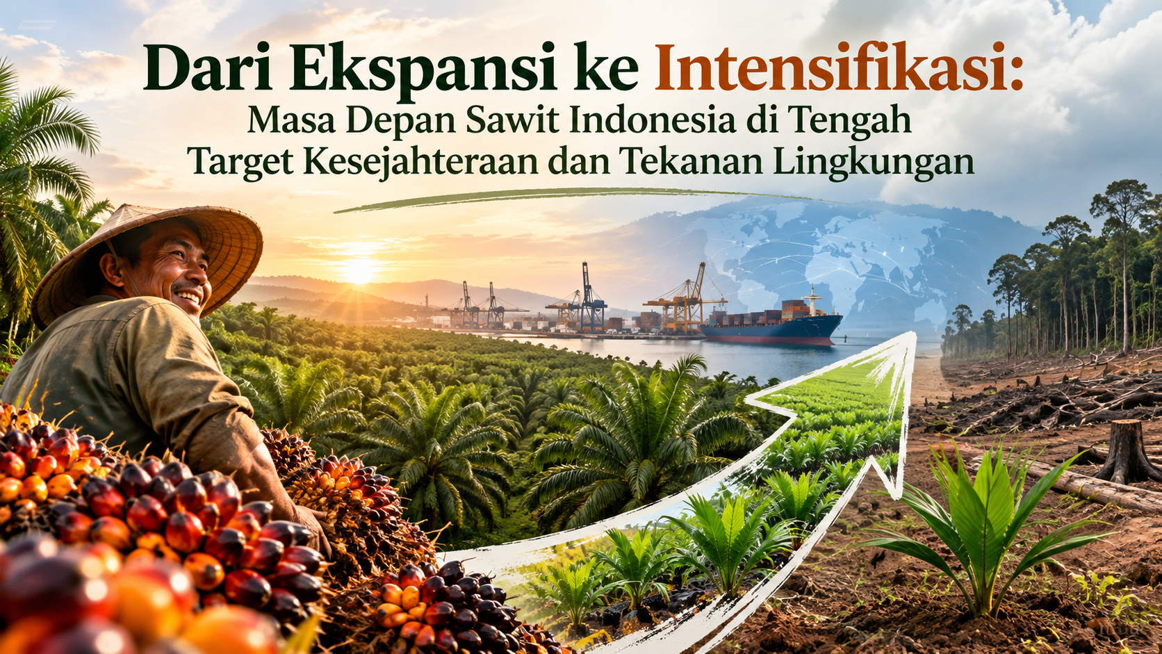 Dari Ekspansi ke Intensifikasi: Masa Depan Sawit Indonesia di Tengah Target Kesejahteraan dan Tekanan Lingkungan