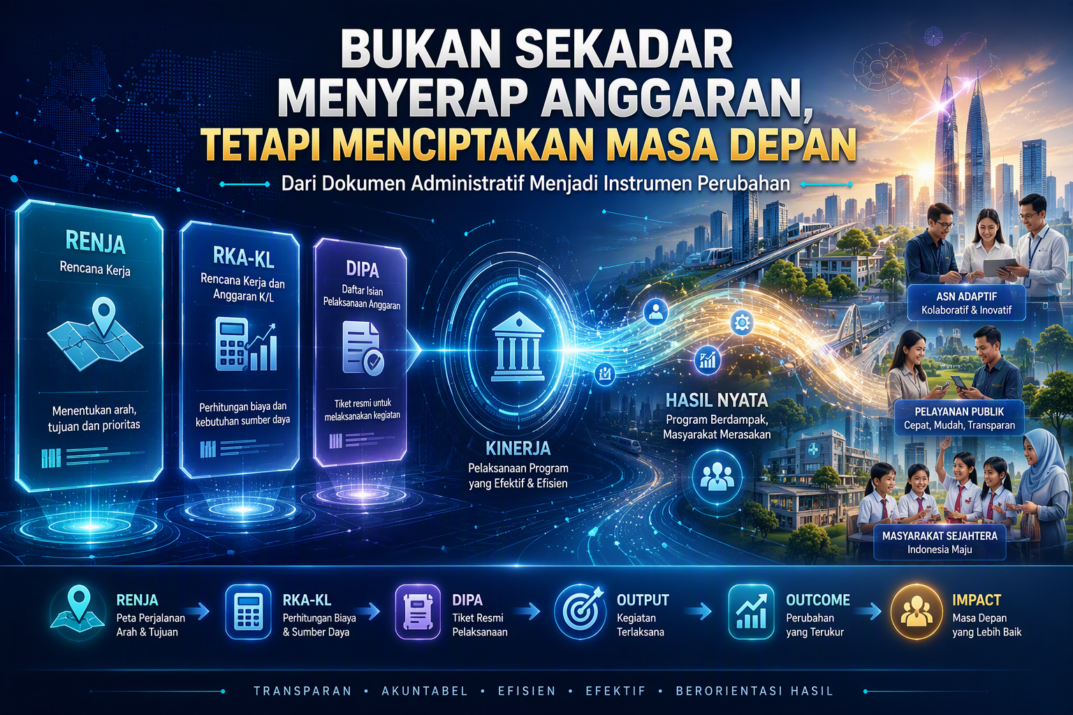 Bukan Sekadar Menyerap Anggaran, Tetapi Menciptakan Masa Depan