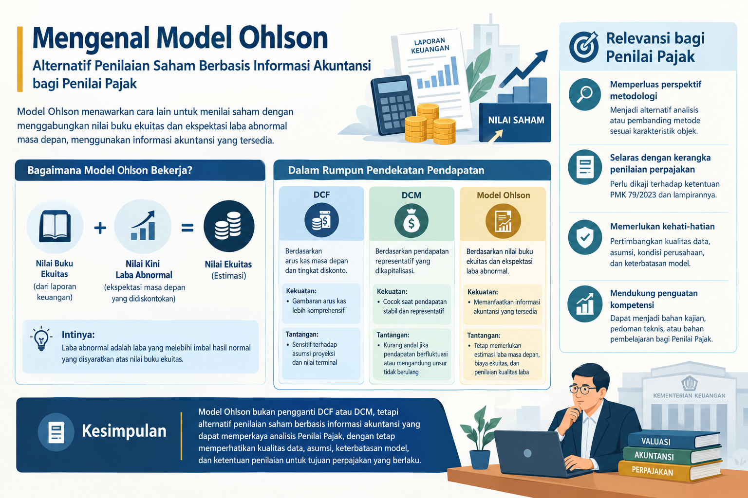 Mengenal Model Ohlson: Alternatif Penilaian Saham Berbasis Informasi Akuntansi bagi Penilai Pajak