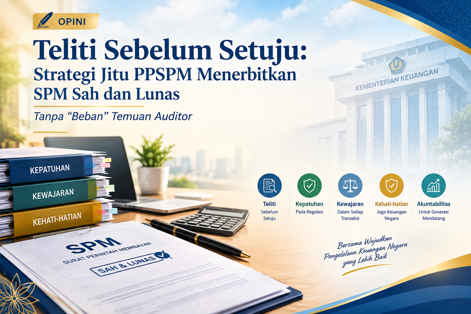 Teliti Sebelum Setuju: Strategi Jitu PPSPM Menerbitkan SPM Sah dan Lunas Tanpa Beban Temuan Auditor
