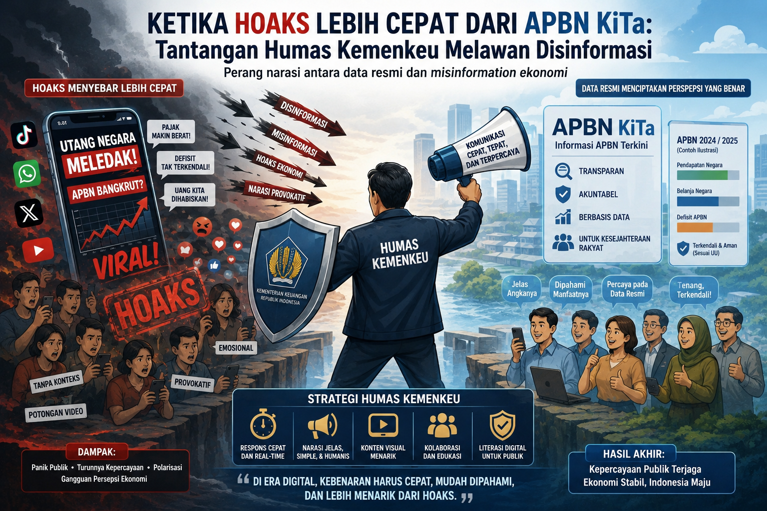 Bertarung Dalam Perang Narasi Melawan Disinformasi Ekonomi