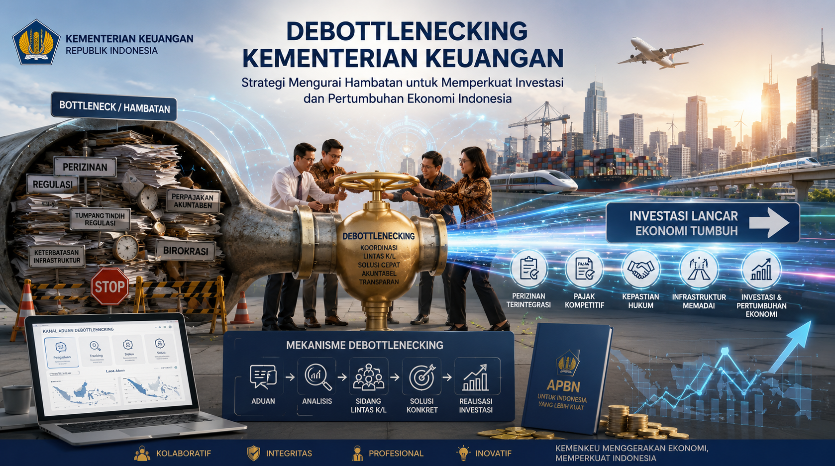 Debottlenecking di Kementerian Keuangan: Strategi Mengurai Hambatan untuk Memperkuat Investasi dan Pertumbuhan Ekonomi